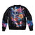 Mexican La Calaca and Butterfly Bomber Jacket Skull Day Of The Dead LT9 - Wonder Print Shop