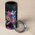 Mexican La Calaca and Butterfly 4 in 1 Can Cooler Tumbler Skull Day Of The Dead