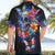 Mexican La Calaca and Butterfly Hawaiian Shirt Skull Day Of The Dead