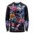 Mexican La Calaca and Butterfly Long Sleeve Shirt Skull Day Of The Dead