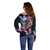 Mexican La Calaca and Butterfly Off Shoulder Sweater Skull Day Of The Dead