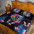 Mexican La Calaca and Butterfly Quilt Bed Set Skull Day Of The Dead