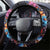 Mexican La Calaca and Butterfly Steering Wheel Cover Skull Day Of The Dead