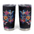 Mexican La Calaca and Butterfly Tumbler Cup Skull Day Of The Dead