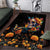 Mexican La Calaca and Marigold Flowers Area Rug Skull Day Of The Dead LT9 - Wonder Print Shop