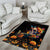 Mexican La Calaca and Marigold Flowers Area Rug Skull Day Of The Dead LT9 - Wonder Print Shop