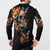 Mexican La Calaca and Marigold Flowers Button Sweatshirt Skull Day Of The Dead