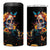 Mexican La Calaca and Marigold Flowers 4 in 1 Can Cooler Tumbler Skull Day Of The Dead