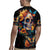 Mexican La Calaca and Marigold Flowers Rugby Jersey Skull Day Of The Dead