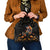 Mexican La Calaca and Marigold Flowers Shoulder Handbag Skull Day Of The Dead