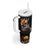 Mexican La Calaca and Marigold Flowers Tumbler With Handle Skull Day Of The Dead