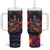 Mexican La Catrina Skeletons Dancing Tumbler With Handle Dia de Los Muertos Verion 1 - Wonder Print Shop