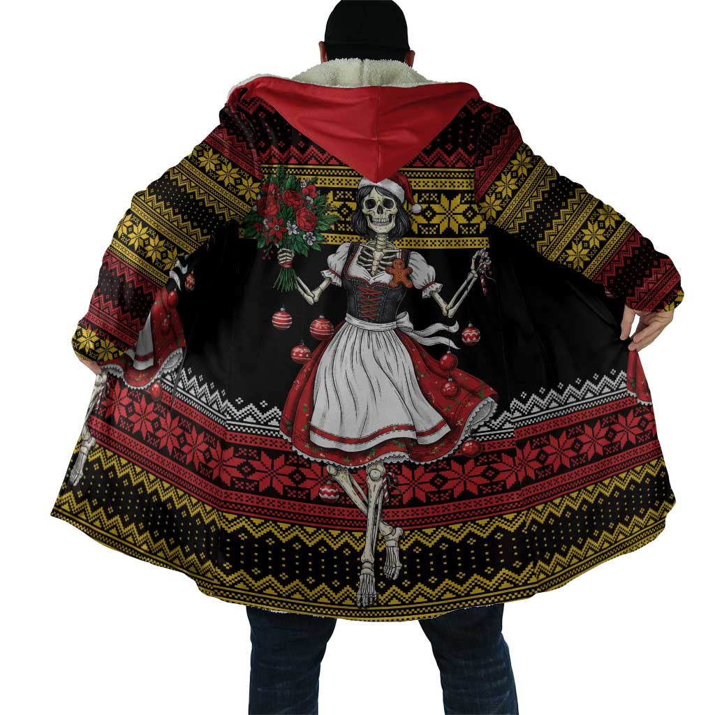 Dirndl Skeleton Dance Cloak Bavarian Gothic Christmas - Wonder Print Shop