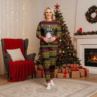 Dirndl Skeleton Dance Christmas Pajama Set Bavarian Gothic Christmas - Wonder Print Shop