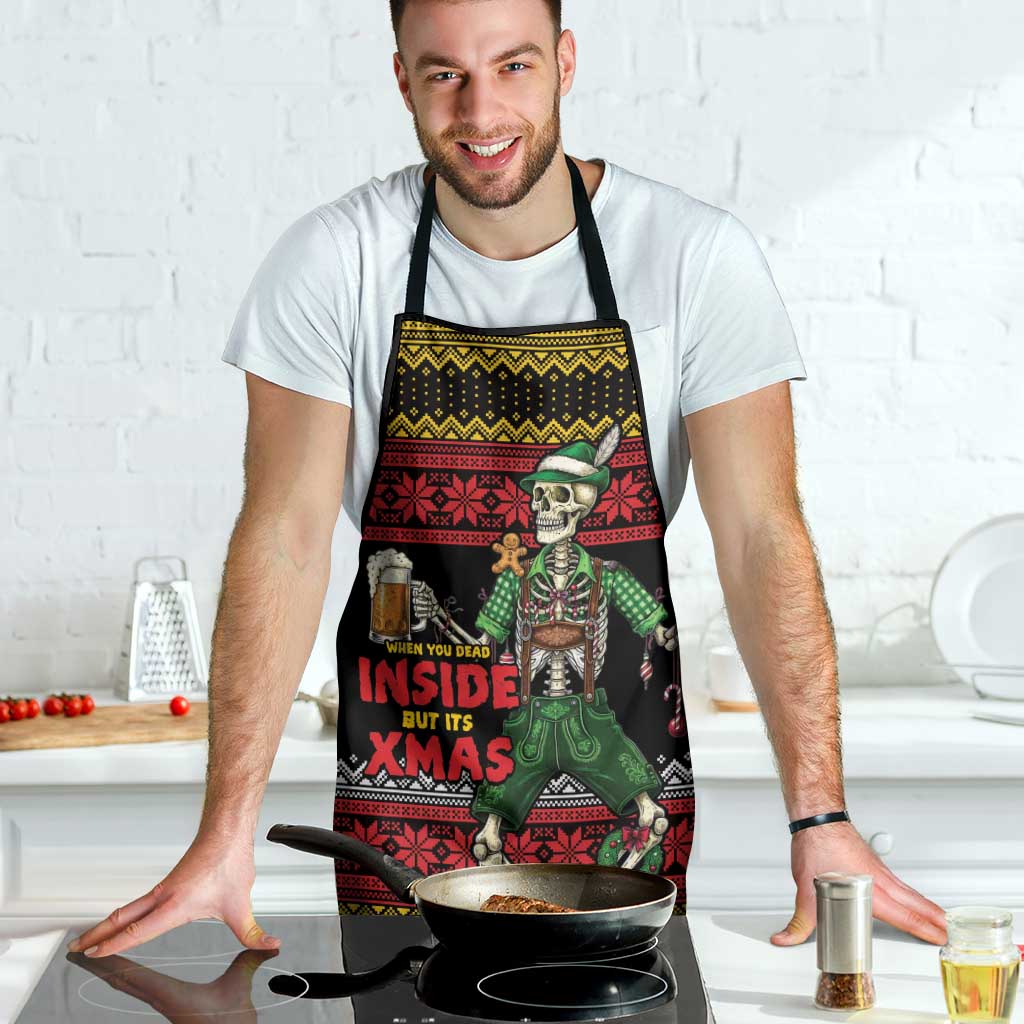 Lederhosen Skeleton Dance Apron Bavarian Gothic Christmas - Wonder Print Shop