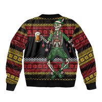 Lederhosen Skeleton Dance Bomber Jacket Bavarian Gothic Christmas - Wonder Print Shop