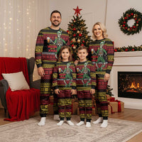 Lederhosen Skeleton Dance Christmas Pajama Set Bavarian Gothic Christmas - Wonder Print Shop