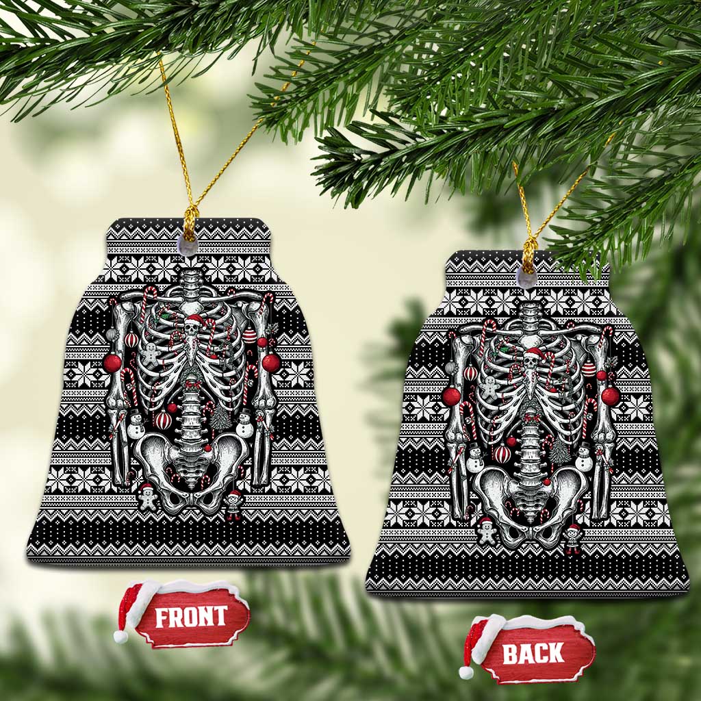 Merry Creepmas Bone to be Jolly Ceramic Ornament - Wonder Print Shop