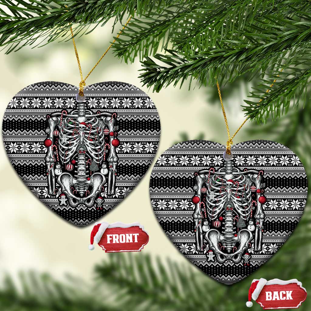 Merry Creepmas Bone to be Jolly Ceramic Ornament - Wonder Print Shop