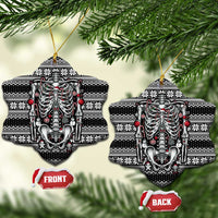 Merry Creepmas Bone to be Jolly Ceramic Ornament - Wonder Print Shop