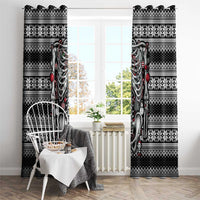 Merry Creepmas Window Curtain Bone to be Jolly - Wonder Print Shop