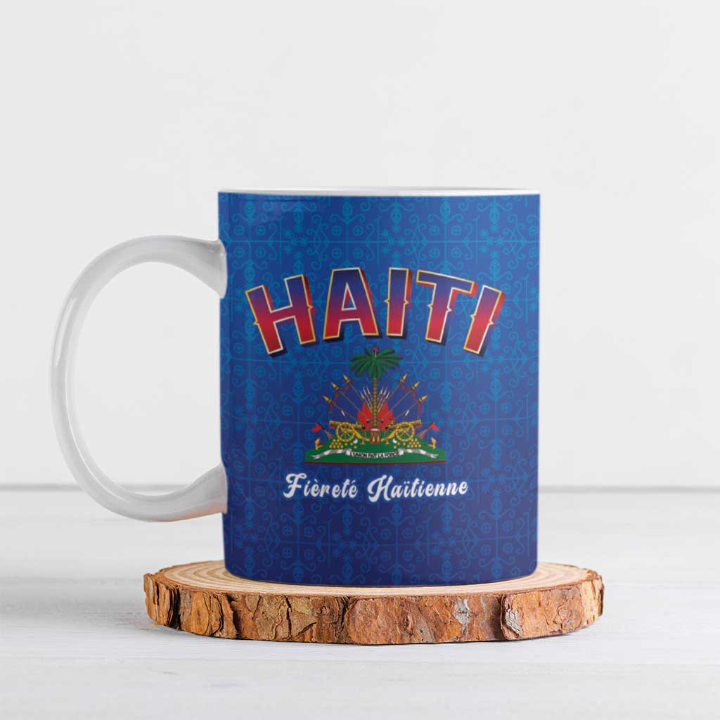 World Football Haiti 2026 Ceramic Mug Haiti est de Retour Blue Voodoo Veve Spirits - Wonder Print Shop