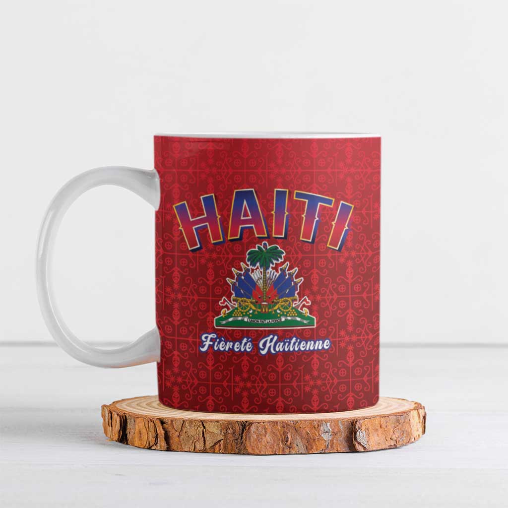 World Football Haiti 2026 Ceramic Mug Haiti est de Retour Red Voodoo Veve Spirits - Wonder Print Shop