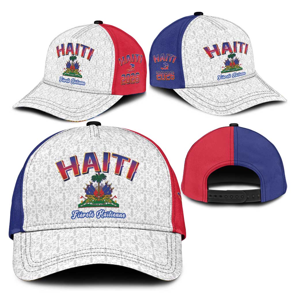 World Football Haiti 2026 Classic Cap Haiti est de Retour White Voodoo Veve Spirits - Wonder Print Shop