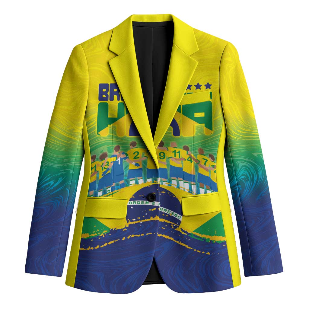 Custom Brazil WC26 Future Champions Blazer Brasil Rumo Ao Hexa - Wonder Print Shop