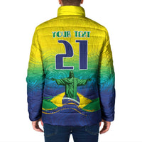 Custom Brazil WC26 Future Champions Padded Jacket Brasil Rumo Ao Hexa - Wonder Print Shop