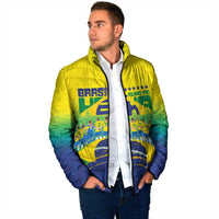 Custom Brazil WC26 Future Champions Padded Jacket Brasil Rumo Ao Hexa - Wonder Print Shop
