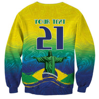 Custom Brazil WC26 Future Champions Sweatshirt Brasil Rumo Ao Hexa - Wonder Print Shop