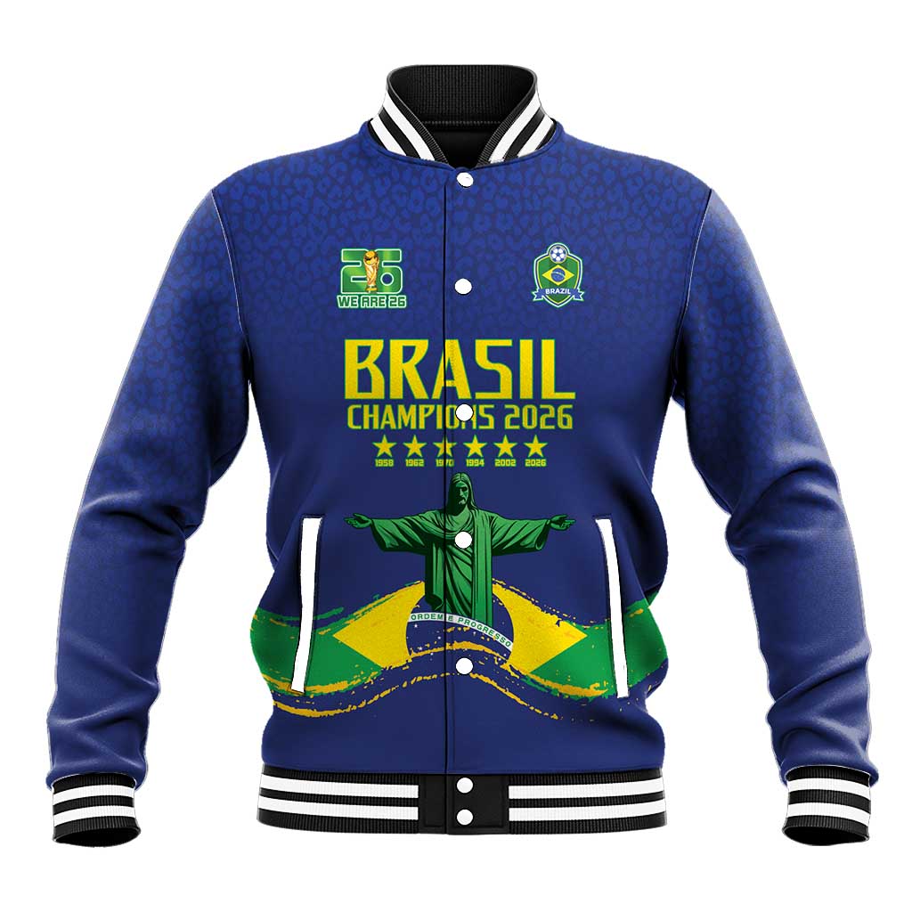 Custom Brazil WC26 Future Champions Baseball Jacket Selecao Canarinho Comeback Story - Wonder Print Shop