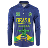 Custom Brazil WC26 Future Champions Button Sweatshirt Selecao Canarinho Comeback Story - Wonder Print Shop