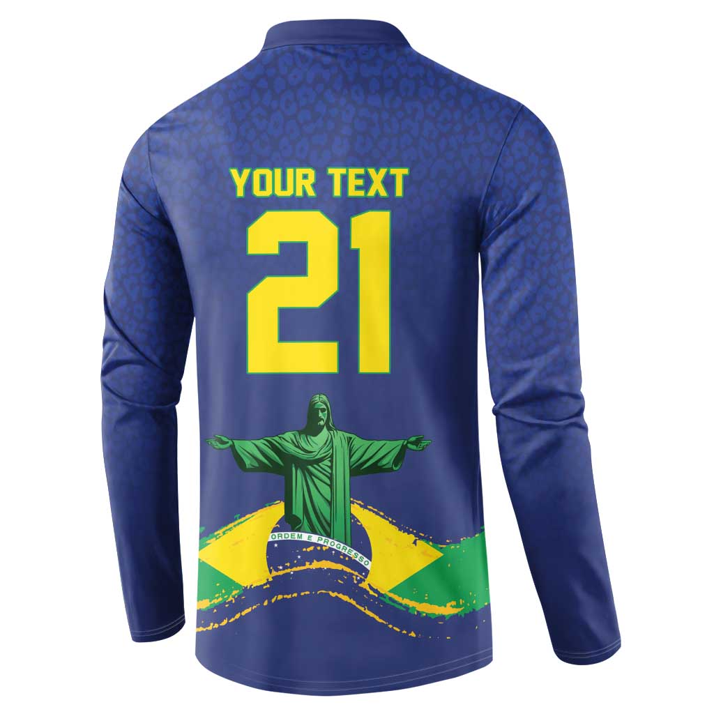Custom Brazil WC26 Future Champions Button Sweatshirt Selecao Canarinho Comeback Story - Wonder Print Shop