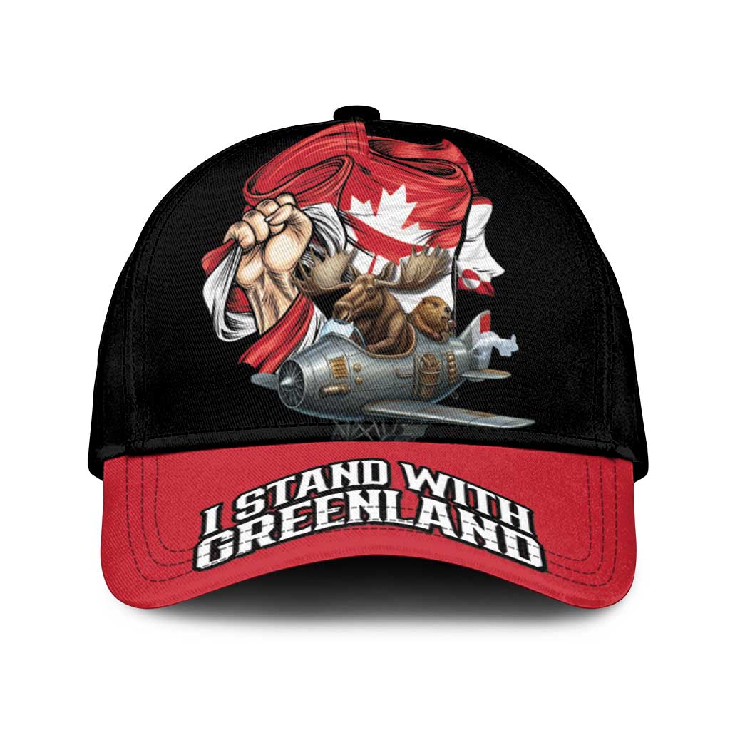 I Stand With Greenland Classic Cap Canadian Greenland Flag