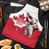 I Stand With Greenland Apron Red and White Side by Side