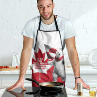 I Stand With Greenland Apron Red and White Side by Side