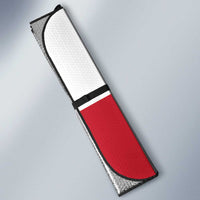 I Stand With Greenland Auto Sun Shade Red and White Side by Side