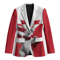 I Stand With Greenland Blazer Red and White Side by Side