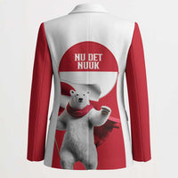 I Stand With Greenland Blazer Red and White Side by Side