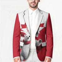 I Stand With Greenland Blazer Red and White Side by Side