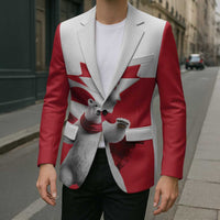 I Stand With Greenland Blazer Red and White Side by Side