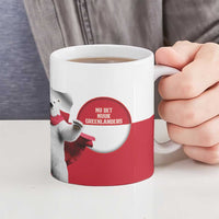 I Stand With Greenland Ceramic Mug Red and White Side by Side
