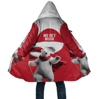 I Stand With Greenland Cloak Red and White Side by Side