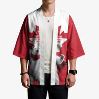I Stand With Greenland Kimono Red and White Side by Side