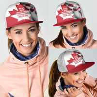 I Stand With Greenland Mesh Trucker Cap Red and White Side by Side