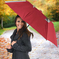 I Stand With Greenland Umbrella Red and White Side by Side