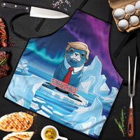 I Stand With Greenland Apron Funny Sealion Founding