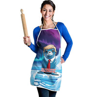 I Stand With Greenland Apron Funny Sealion Founding